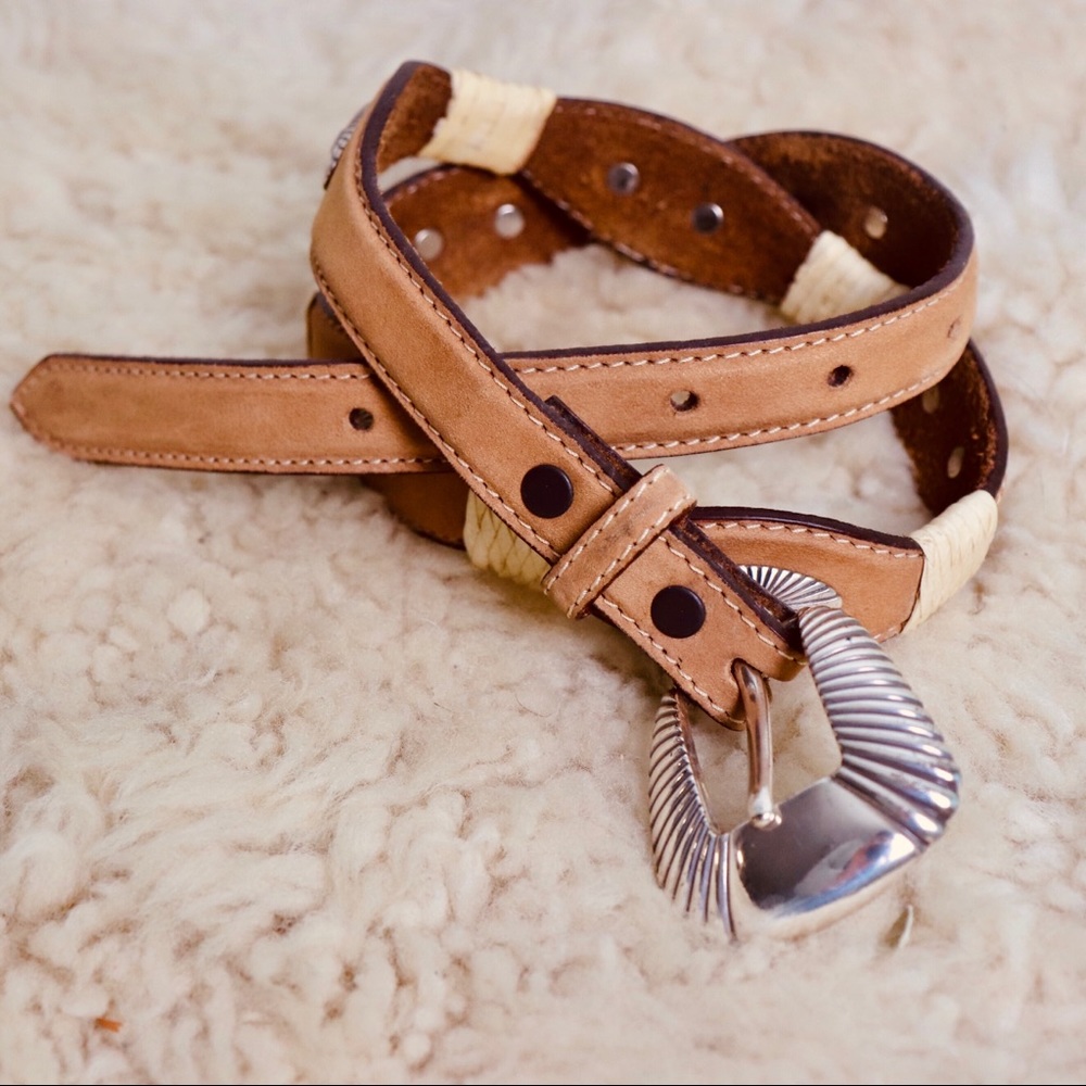 TONY LAMA: Leather Belt